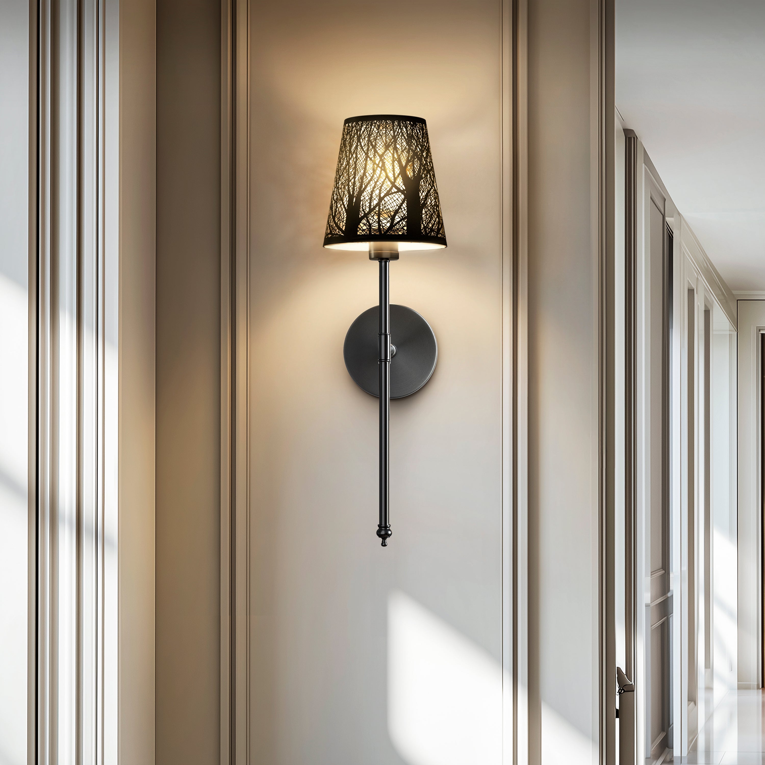 WIRELESS METALLIC WALL SCONCES (SET OF 2)