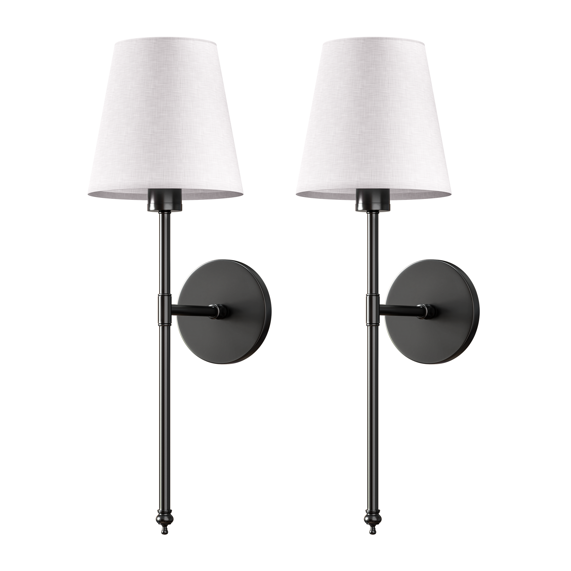 WIRELESS WALL SCONCE (SET OF 2 + 2 BULBS INCLUDED)