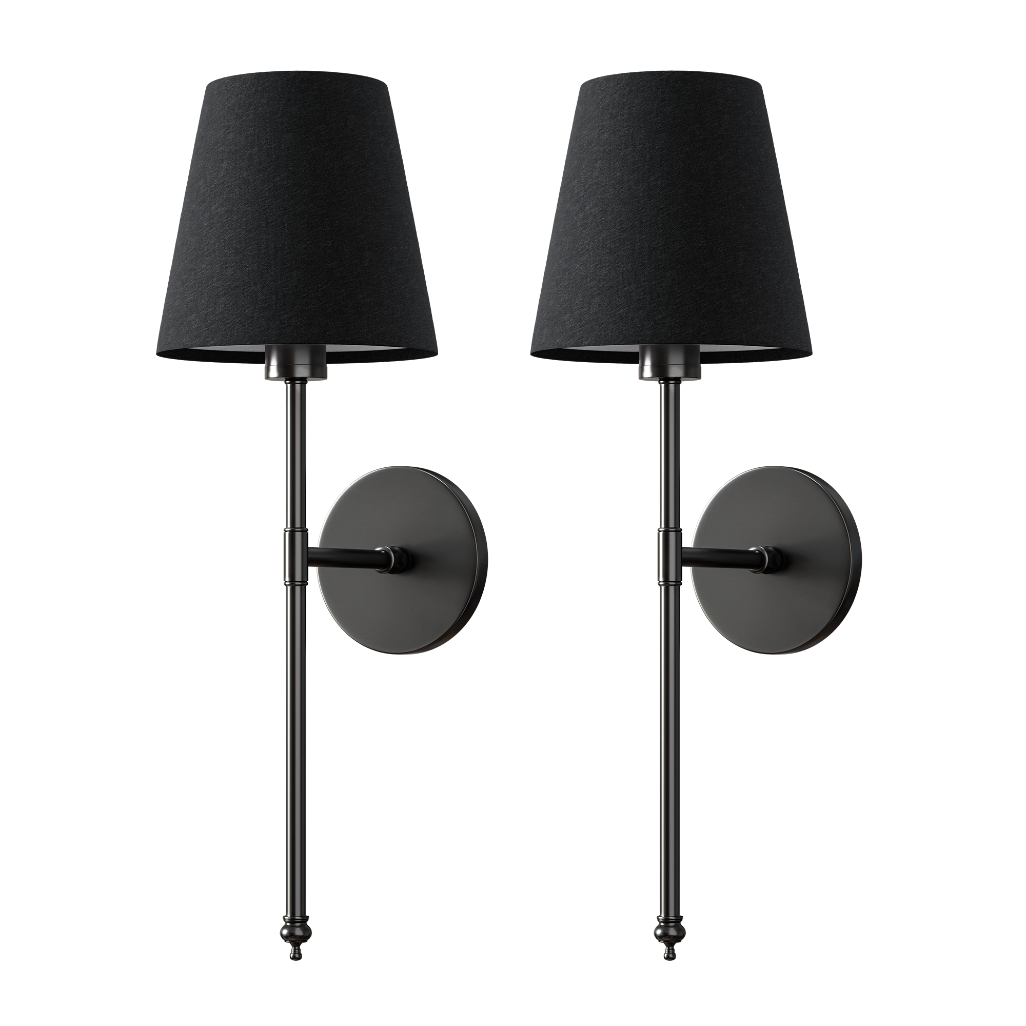 WIRELESS DARK WALL SCONCES (SET OF 2)