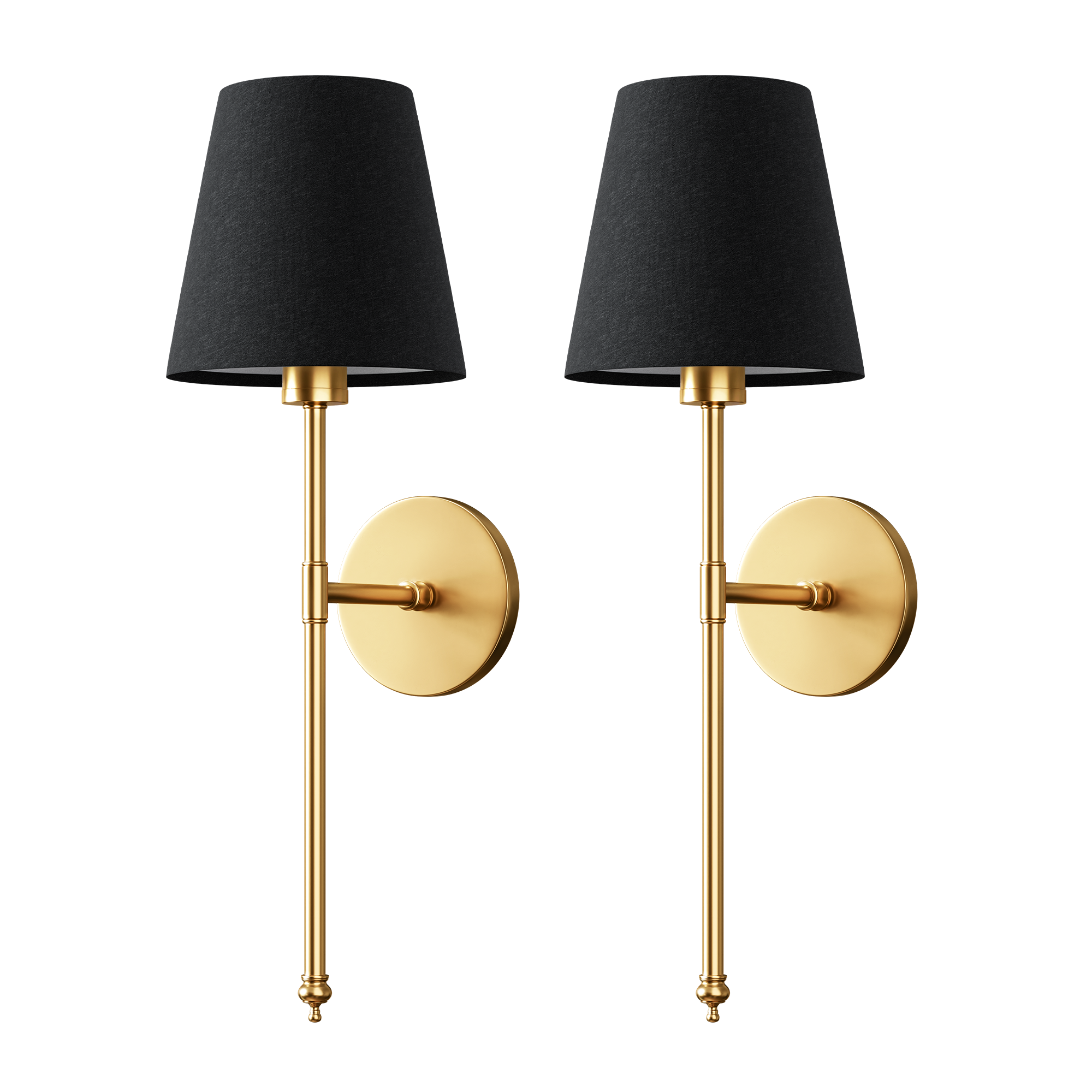 WIRELESS DARK WALL SCONCES (SET OF 2)