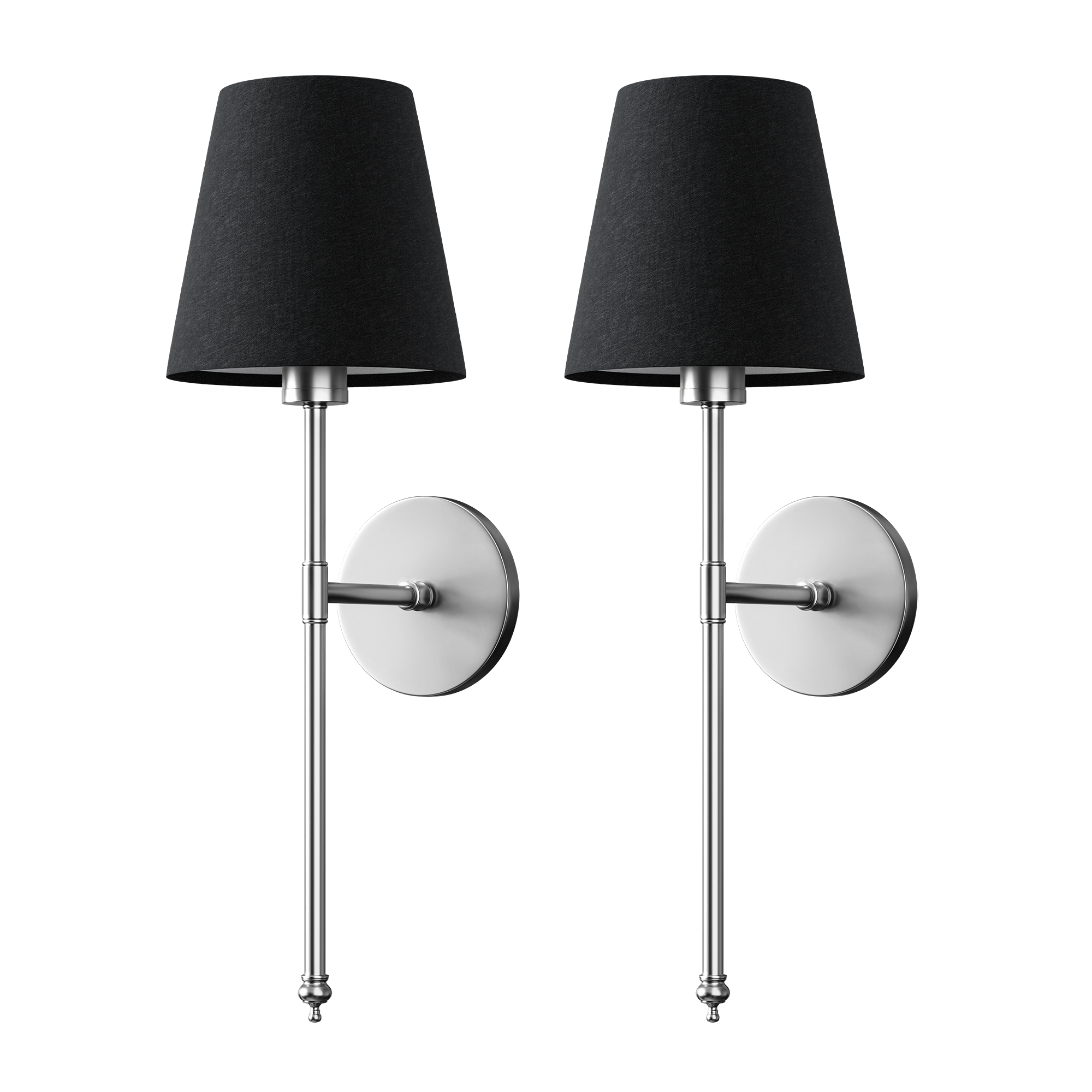 WIRELESS DARK WALL SCONCES (SET OF 2)